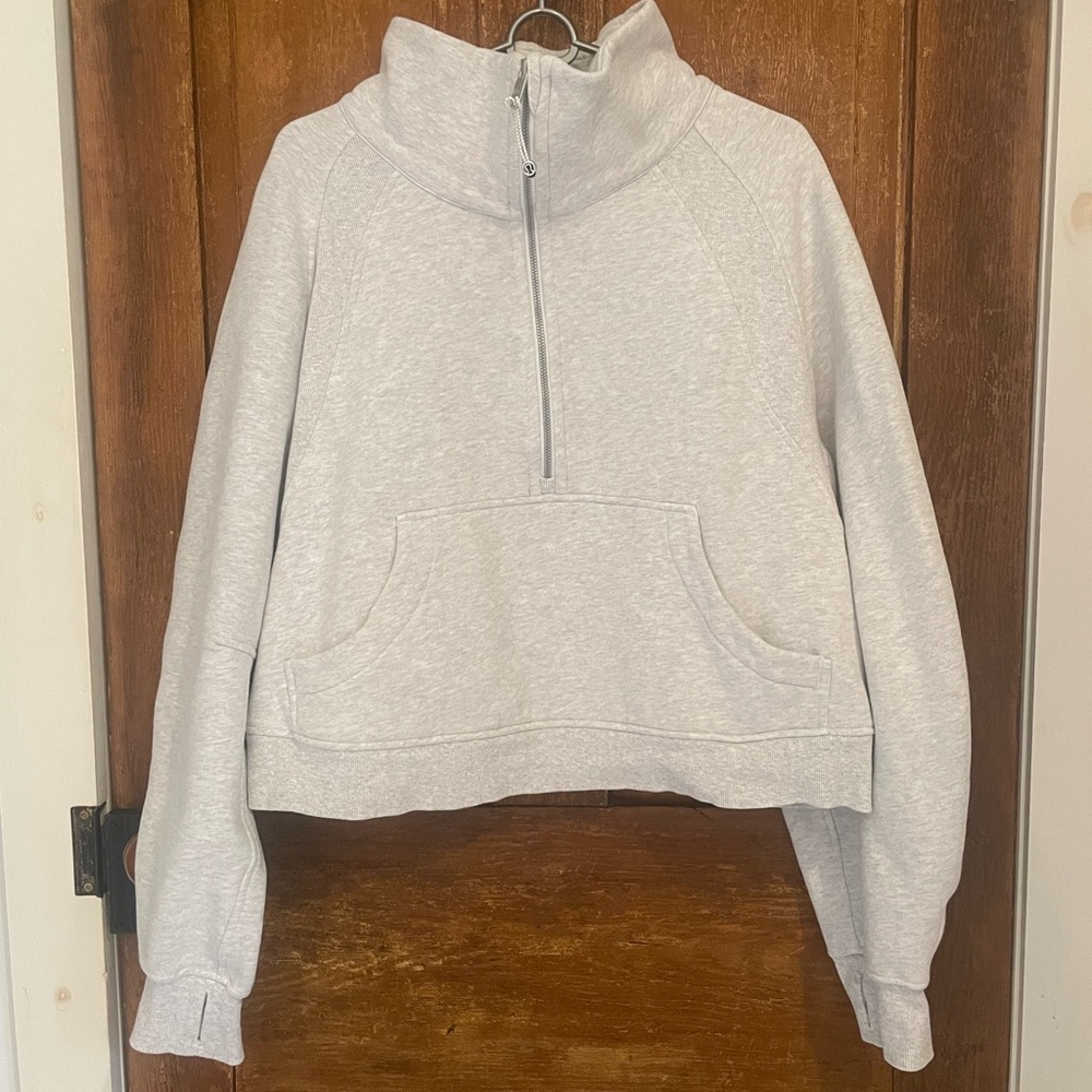 lululemon Scuba Oversized HalfZip Funnel Neck in HCUG, size XL/XXL